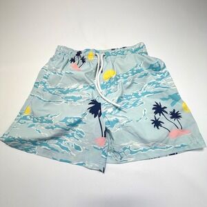 Southern Proper Swim Trunks S Men's Palm Print Water Shorts Beach Coastal Prep